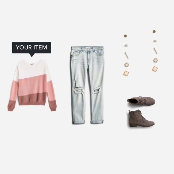 Evolution by Cyrus Color Block Sweater NWT - Picture 13 of 14